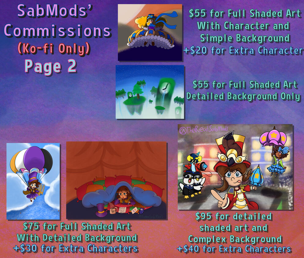 SabMods' Commissions: Page 2